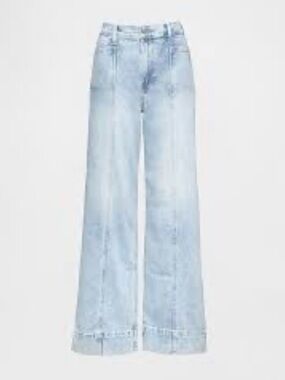 Gap High Rise Stride Ankle Wide Leg Light Wash Women's Jeans - 29/ 8 Tall
